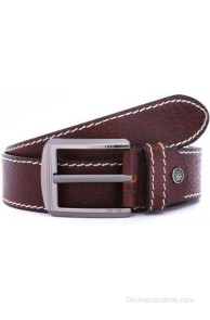WildHorn Men Casual Brown Genuine Leather Belt